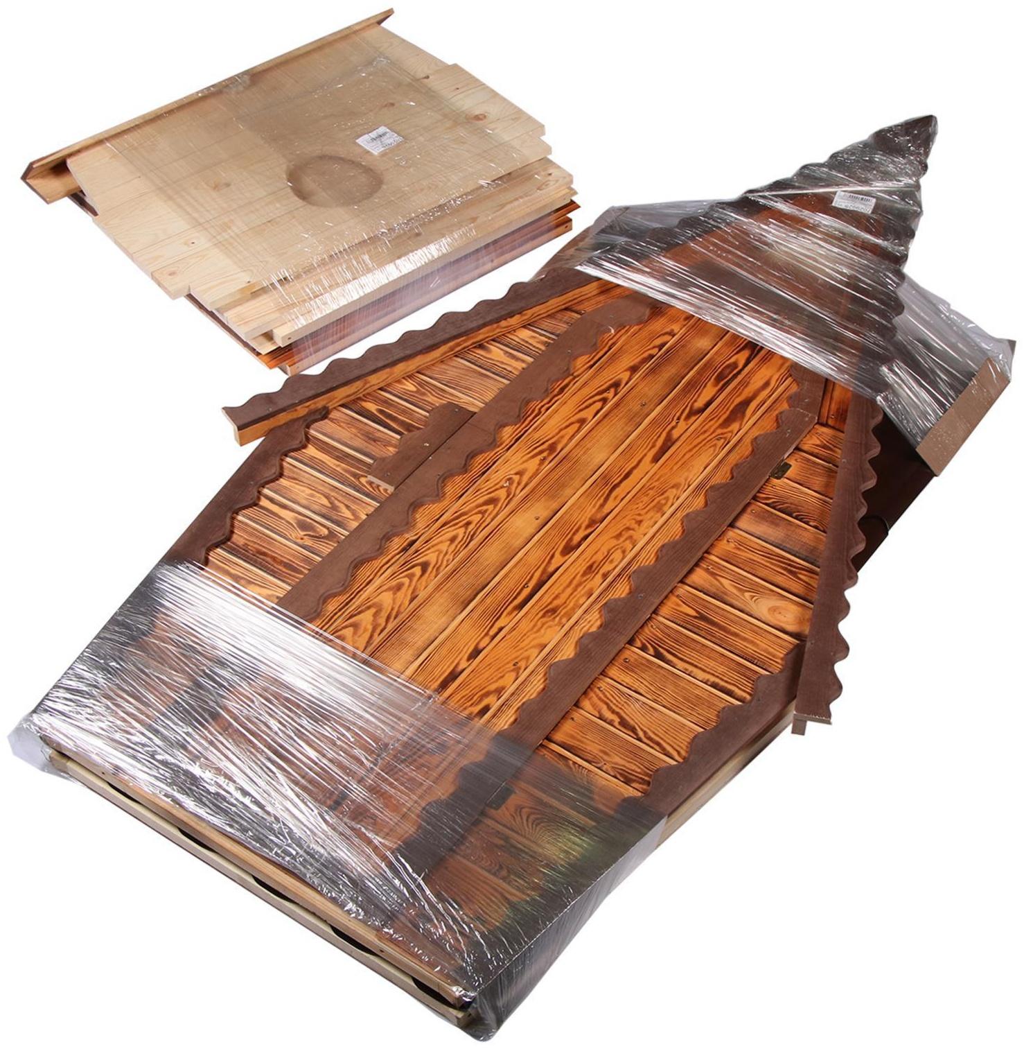 Туалет дачный, деревянный, 280 × 152 × 115 см, 1 и 2 - го сорта, «Теремок»