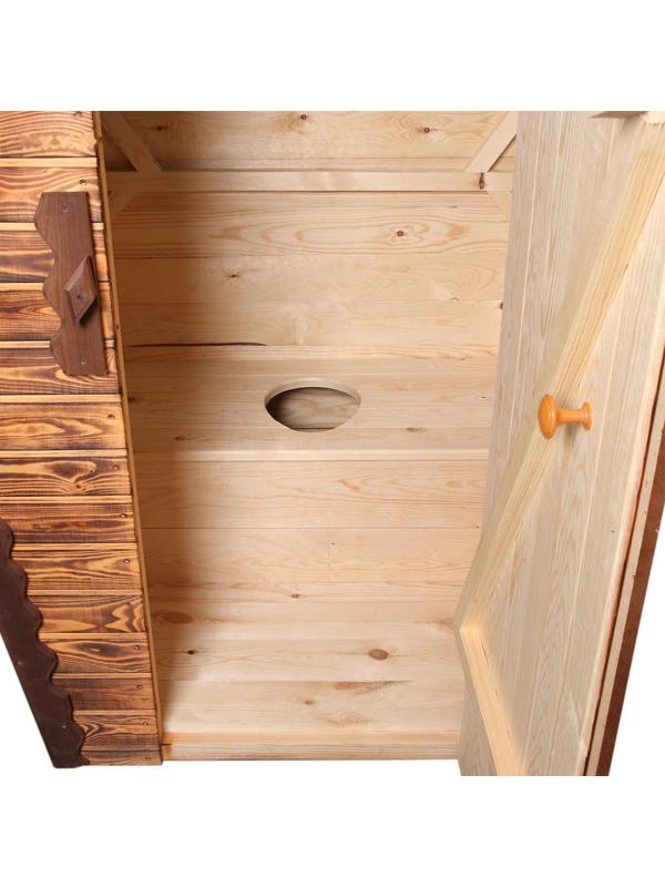 Туалет дачный, деревянный, 280 × 152 × 115 см, 1 и 2 - го сорта, «Теремок»