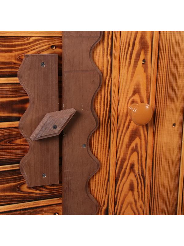 Туалет дачный, деревянный, 280 × 152 × 115 см, 1 и 2 - го сорта, «Теремок»