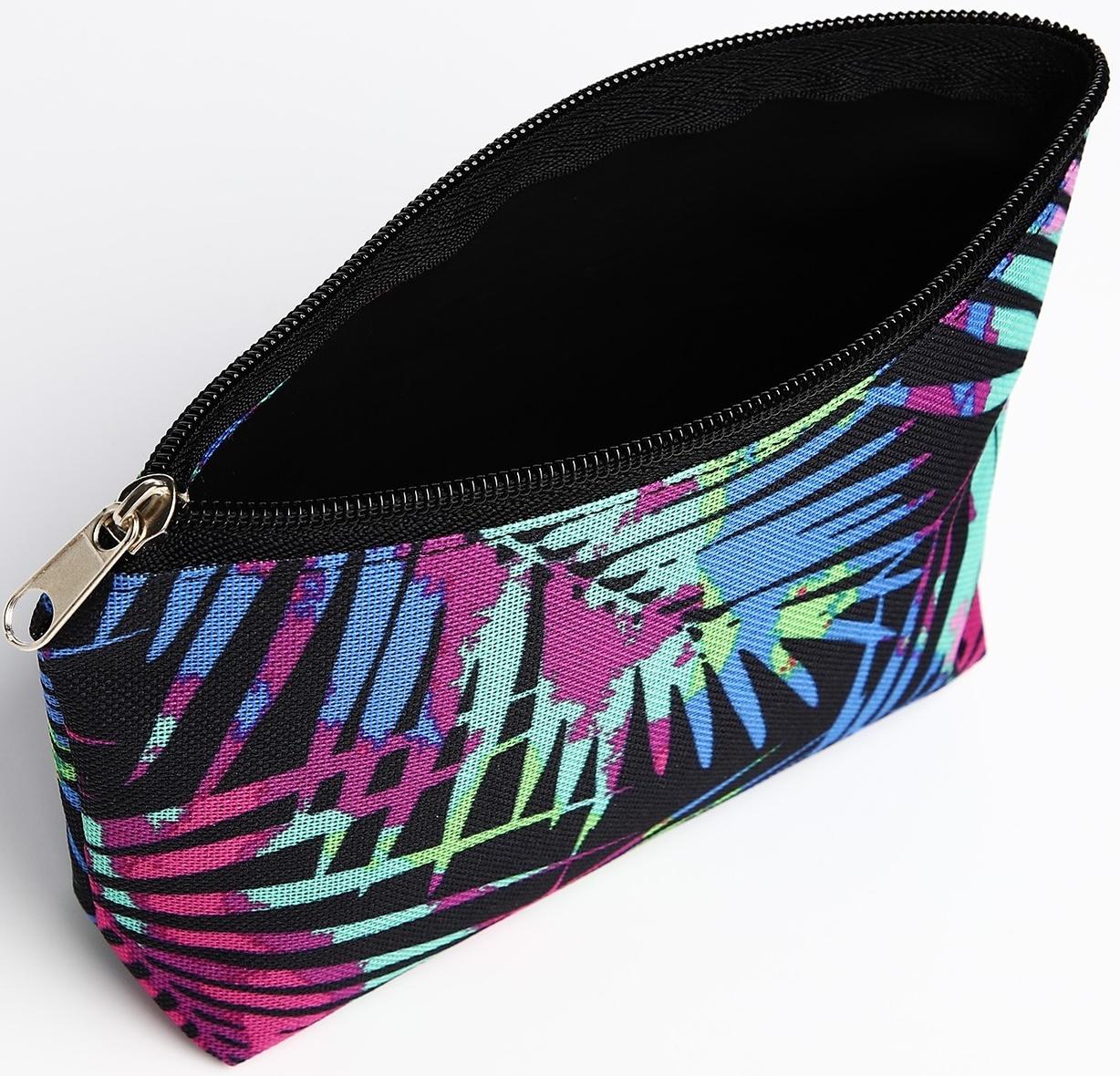 Косметичка, отдел на молнии, цвет разноцветный