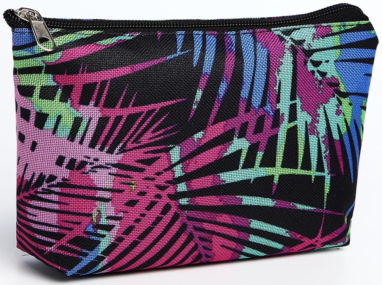 Косметичка, отдел на молнии, цвет разноцветный