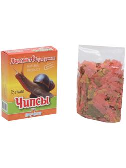 Лакомство, для улиток, чипсы, 15 г