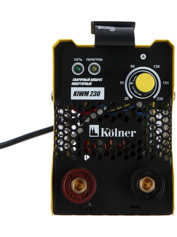 Сварочный аппарат инверторный Kolner KIWM 230, 230 А, 4.1 кВт, 20-230 А, d=1.6-4 мм, ПВ 80%