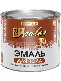 Эмаль для пола быстросохнущая ВИТcolor красно-коричневая, 2,7кг