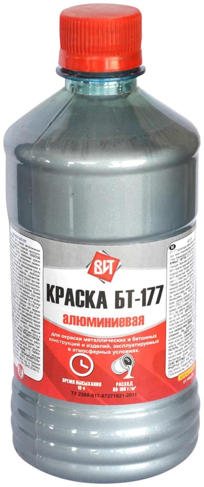 Краска БТ-177 Серебристая 0,5л ЦАРИЦЫНСКИЕ КРАСКИ