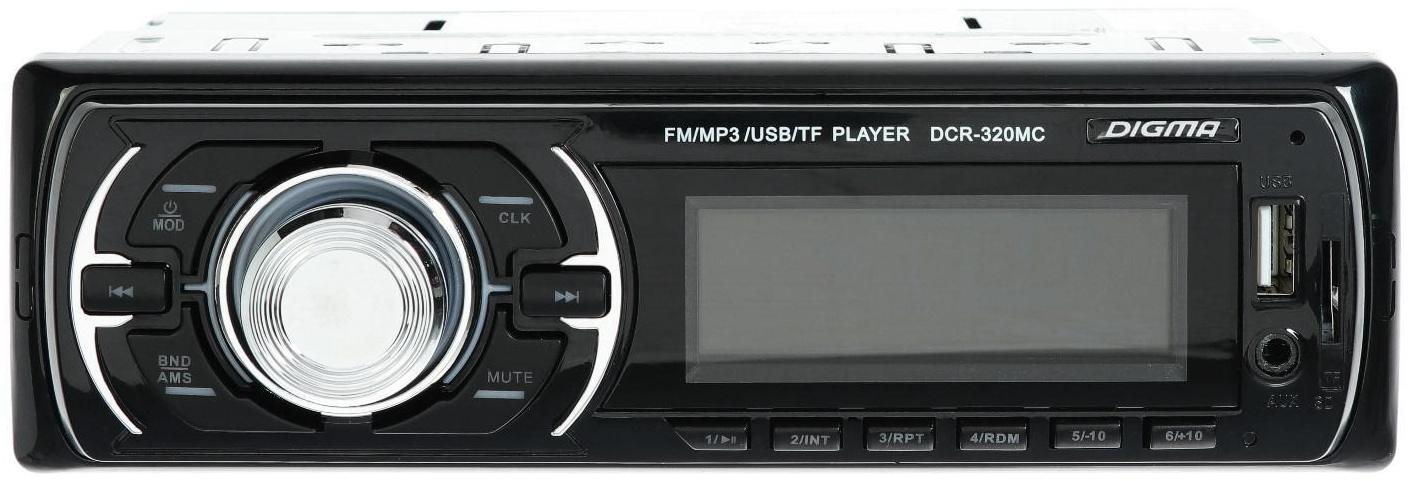 Автомагнитола Digma DCR-320MC 1DIN, 4 х 45 Вт, USB, SD/MMC, AUX