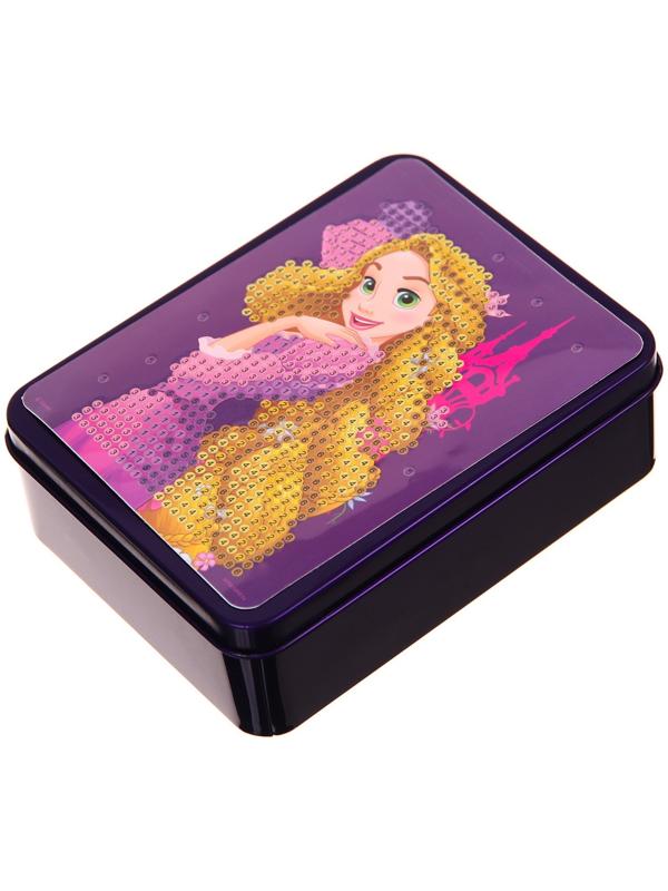 Алмазная вышивка на шкатулке, Принцессы: Рапунцель, 8.5*11.5 см