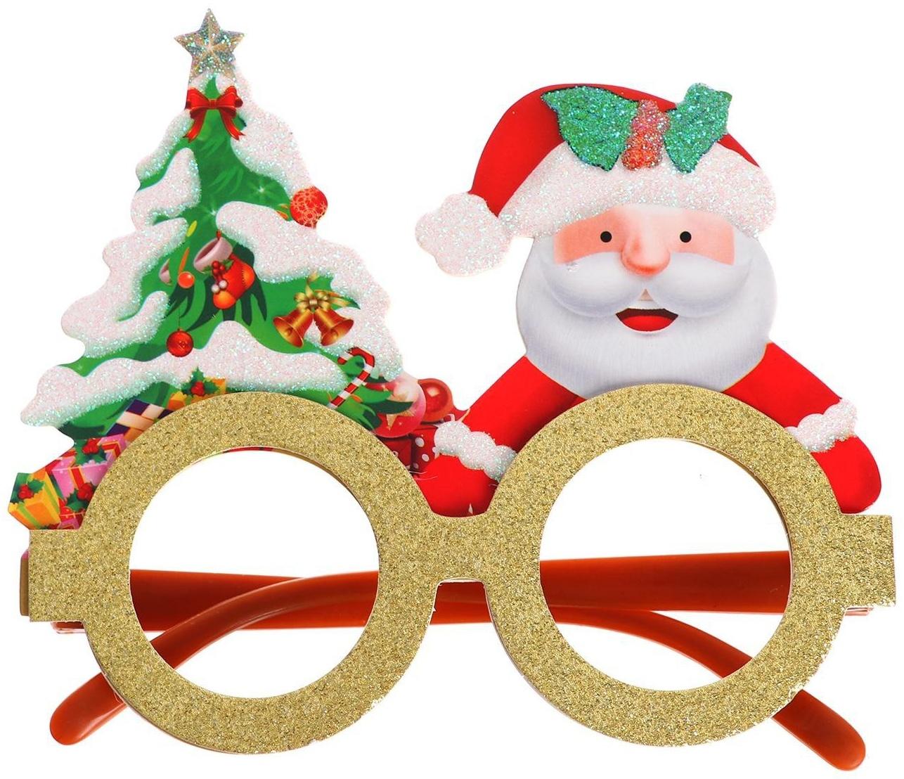 Карнавальные очки «Новый год», виды МИКС