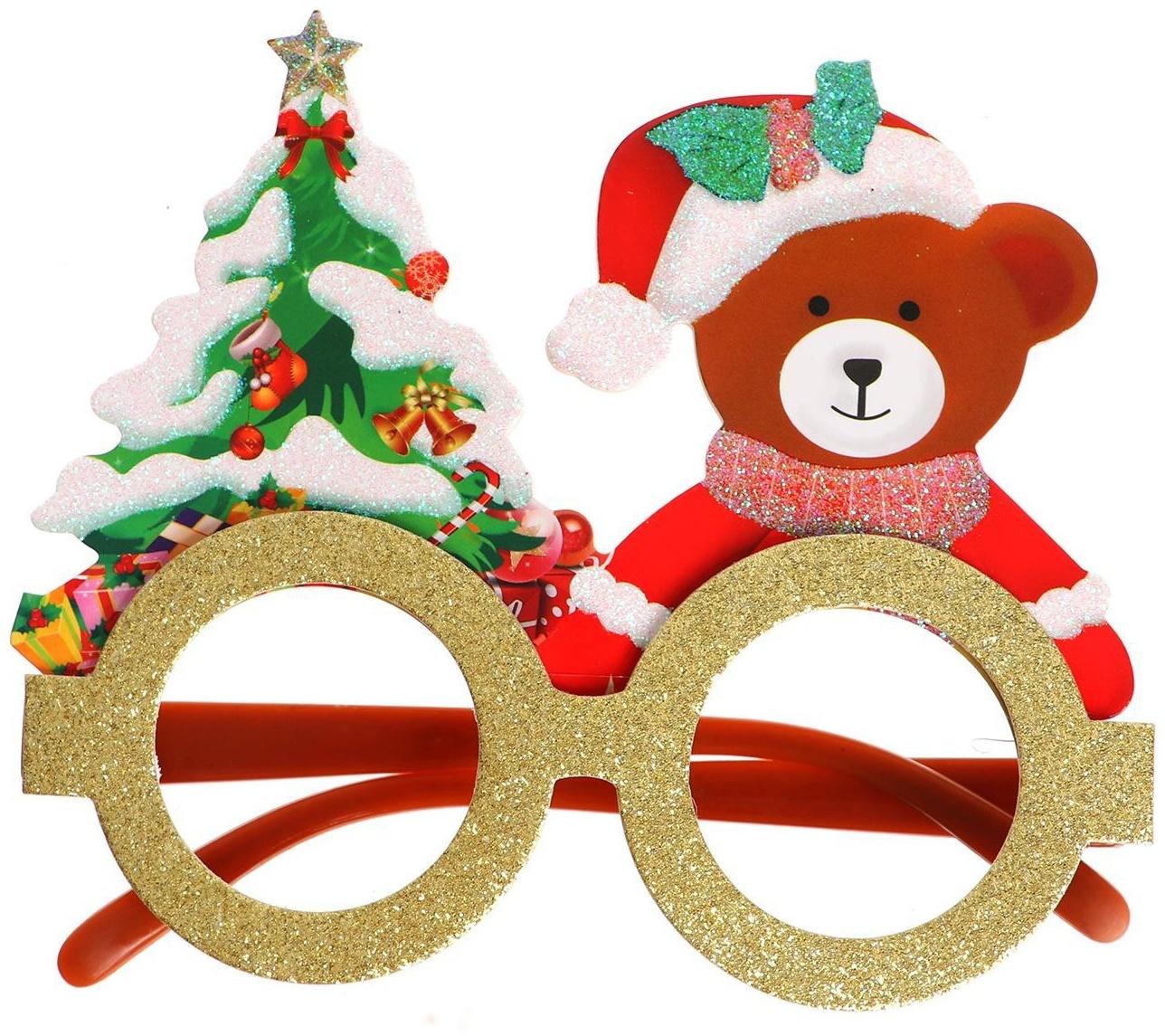 Карнавальные очки «Новый год», виды МИКС