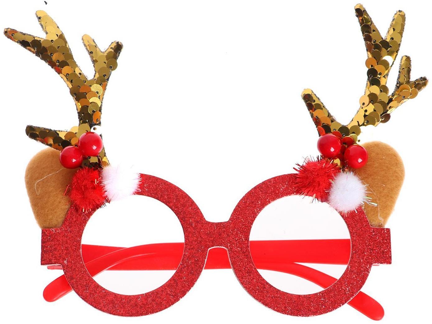 Карнавальные очки «Рожки», цвета МИКС