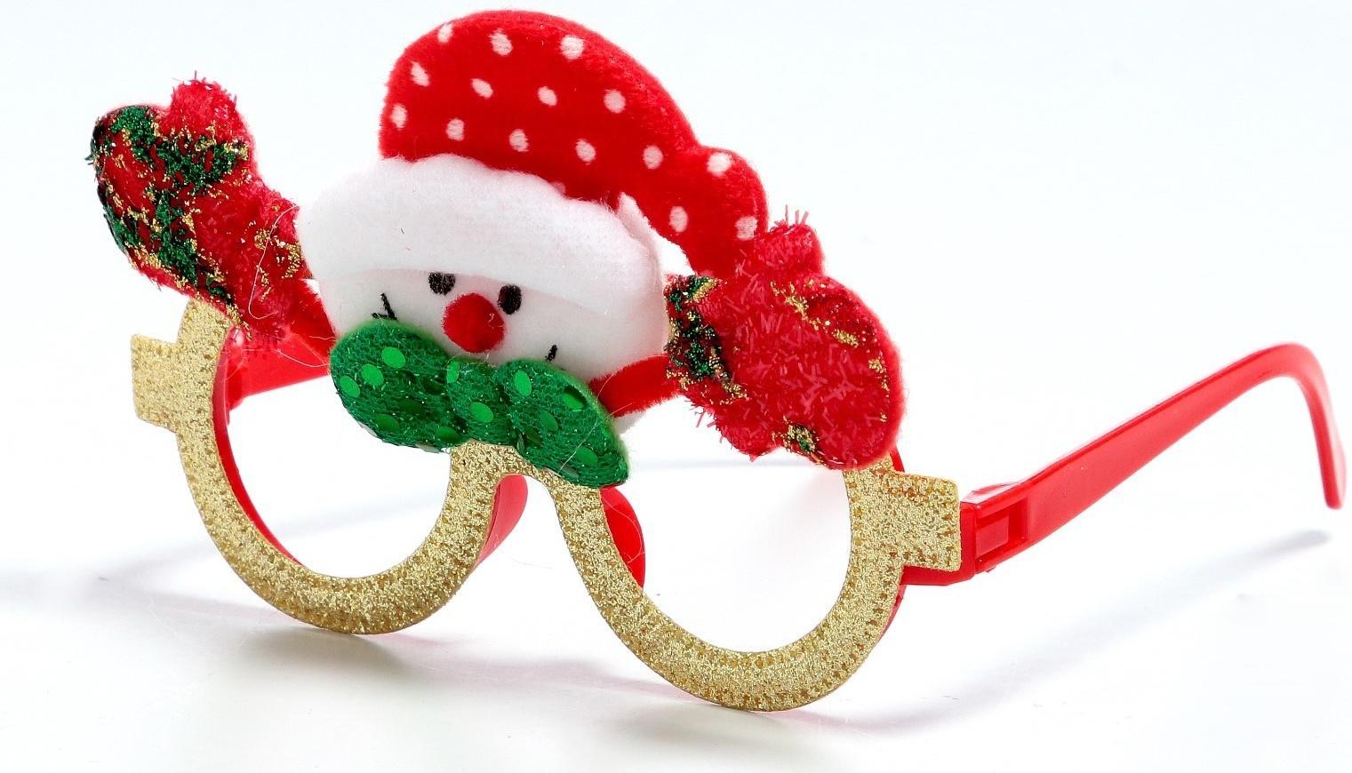 Карнавальные очки «Снеговик»