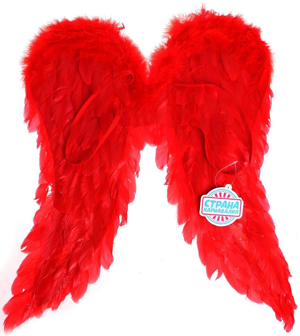 Крылья «Ангел», 50х50, цвет красный