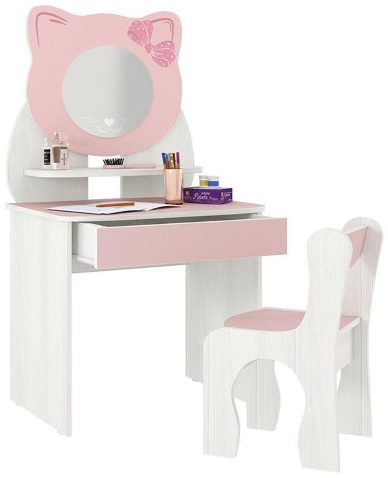 Набор детский Котёнок, 600х370х1120, Белый рамух/Розовый