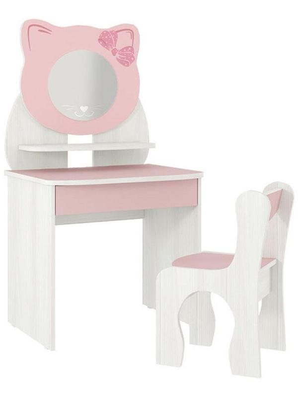 Набор детский Котёнок, 600х370х1120, Белый рамух/Розовый