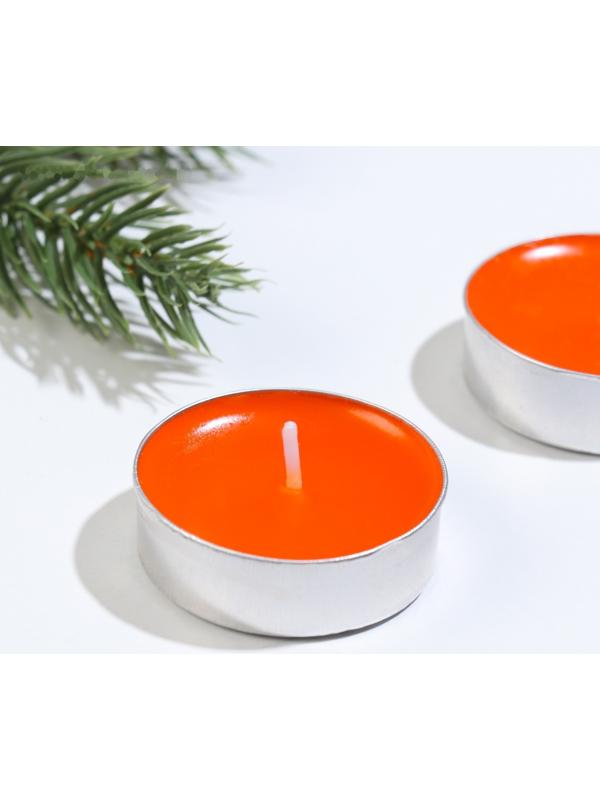 Набор чайных свечей ароматических, 6 шт, мандарин