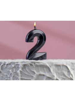 Свеча в торт на шпажке «‎Грань», цифра 