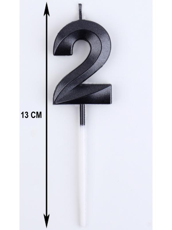 Свеча в торт на шпажке «‎Грань», цифра 