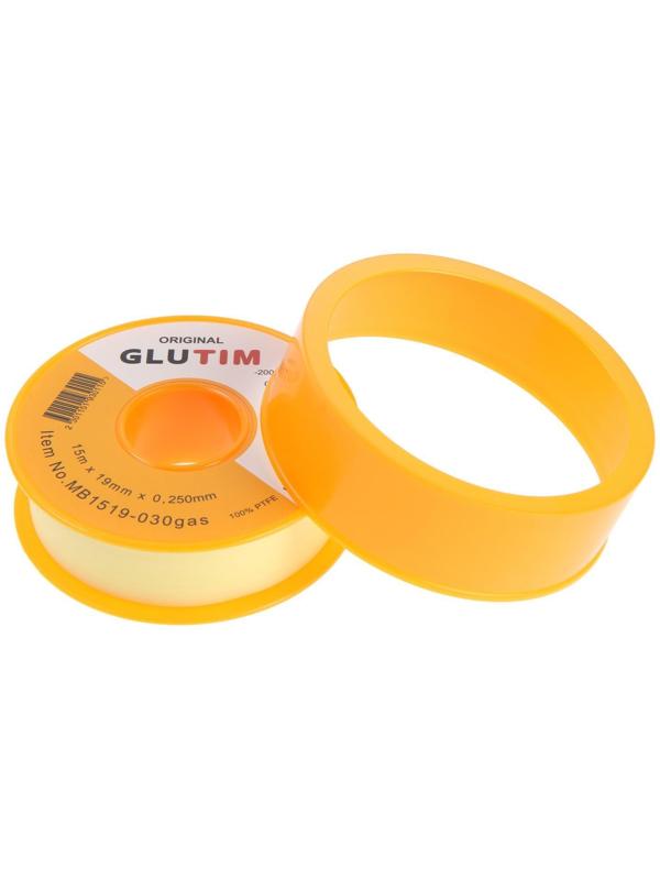 Лента ФУМ TIM MB1519-030gas, для газа, 19 мм х 0,25 мм х 15 м
