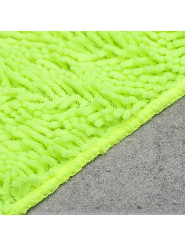 Насадка для швабры с зажимом-бабочкой, микрофибра, тонкая букля, 30×20 см, цвет МИКС