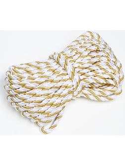 Шнур витой, декоративный, без тесьмы, № 0,1, 12 мм, 25 м