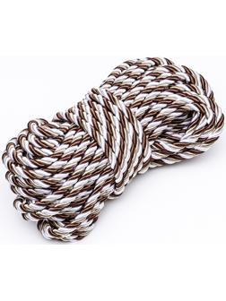 Шнур витой декоративный 12 мм без тесьмы №1.7, 25 м