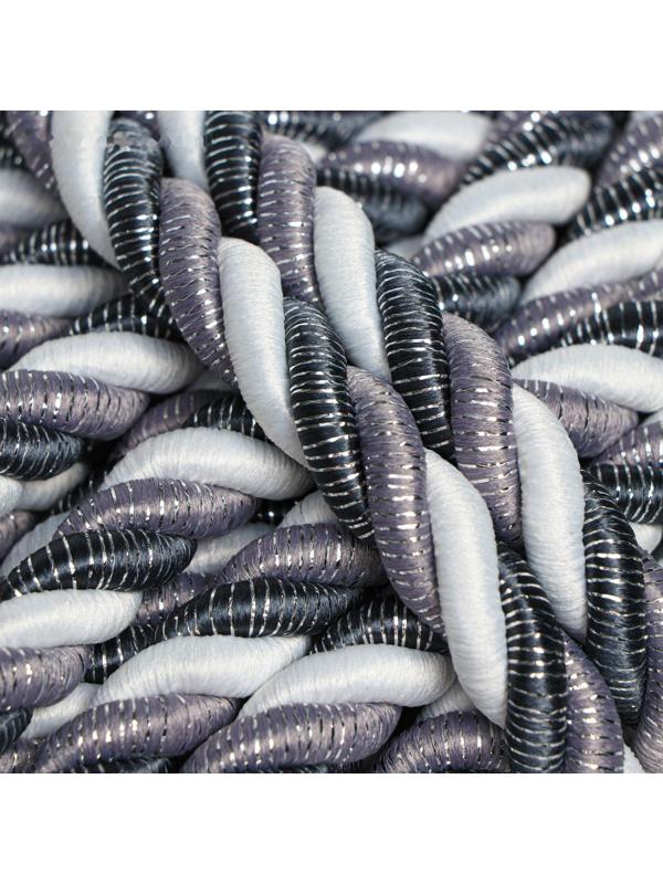 Шнур витой декоративный 12 мм без тесьмы №Л13.4, 25 м