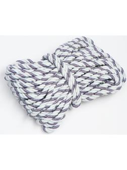 Шнур для декора и отделки, витой, декоративный, без тесьмы, разноцветный, 12 мм х 25 м