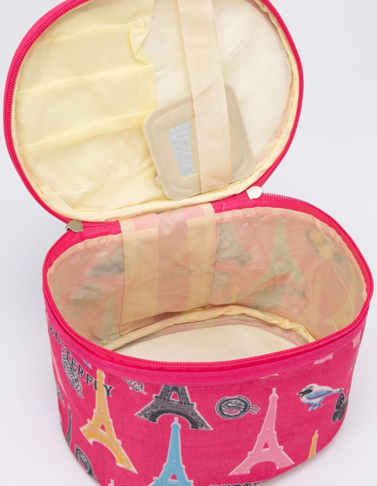 Косметичка на молнии, цвет розовый