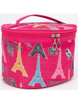 Косметичка на молнии, цвет розовый