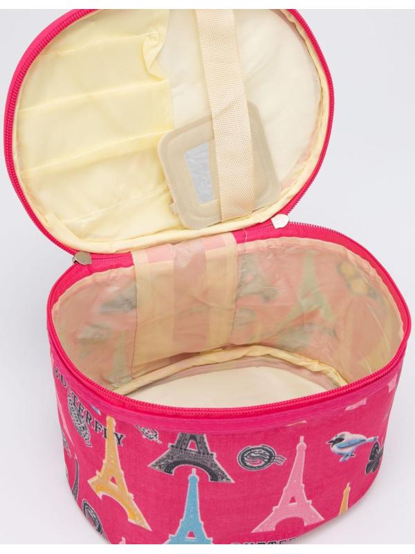 Косметичка на молнии, цвет розовый