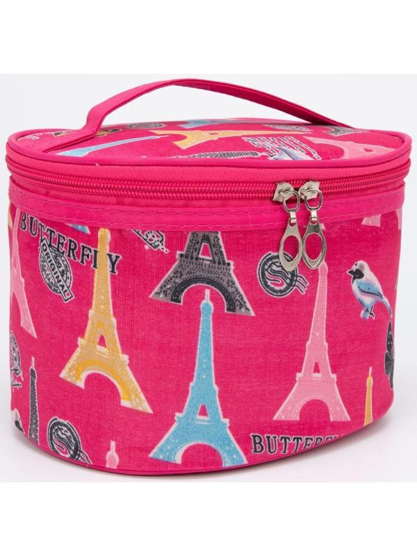 Косметичка на молнии, цвет розовый