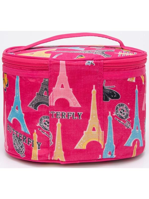 Косметичка на молнии, цвет розовый