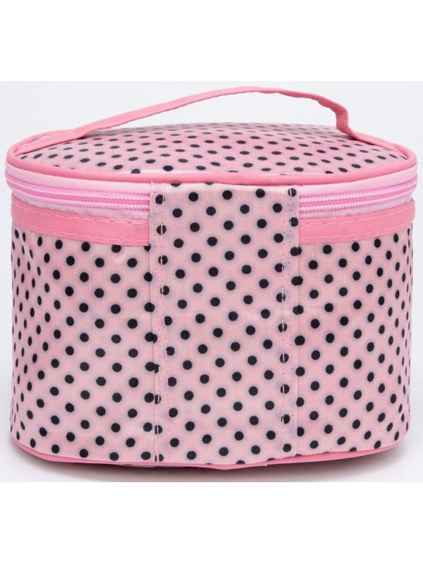 Косметичка на молнии, цвет розовый