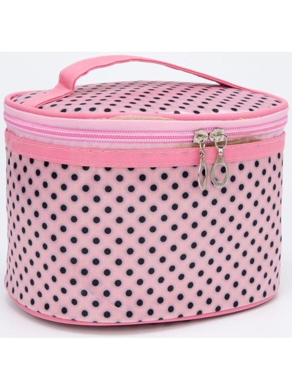 Косметичка на молнии, цвет розовый