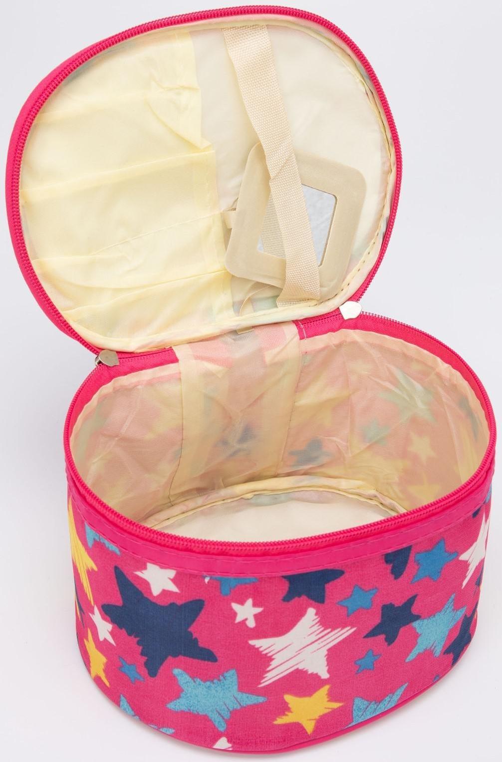 Косметичка на молнии, цвет розовый