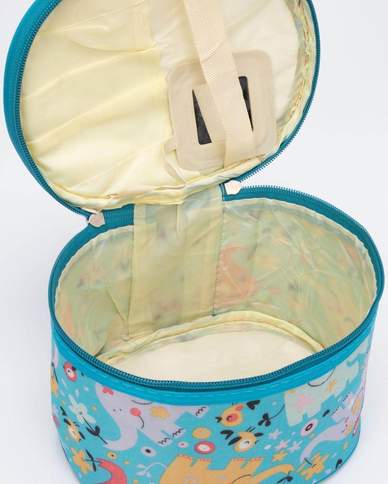 Косметичка на молнии, цвет голубой