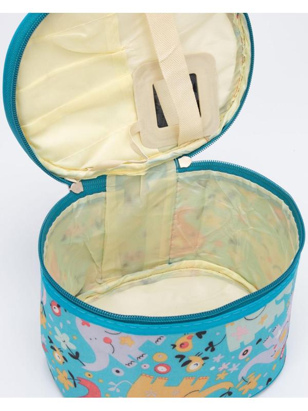 Косметичка на молнии, цвет голубой