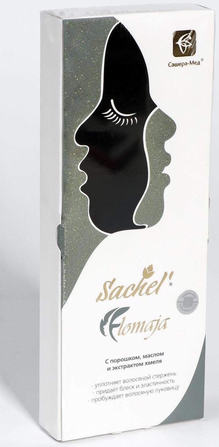Тушь для ресниц «Сашель» Flomaja с порошком, маслом и экстрактом хмеля, 10 мл