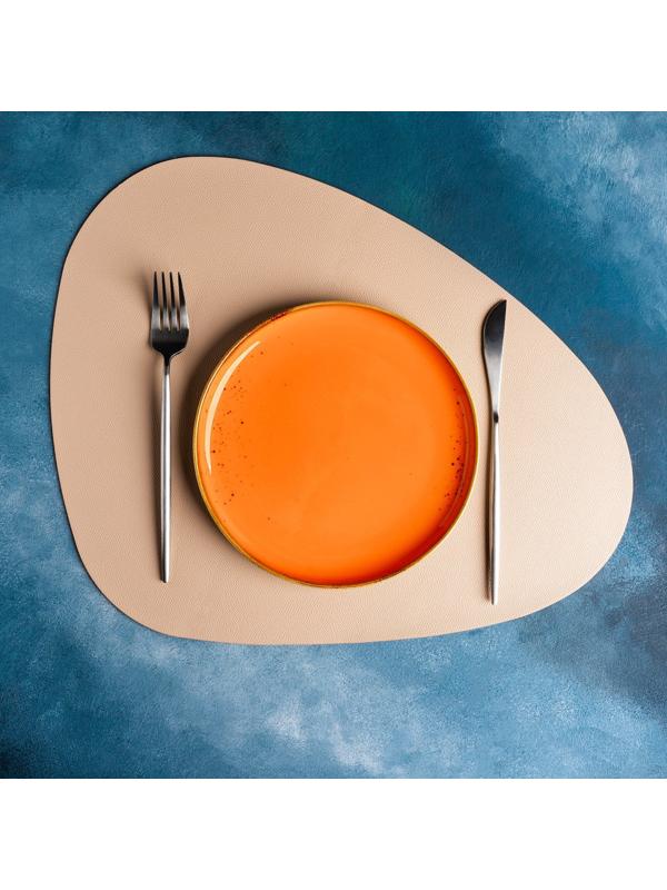 Салфетка сервировочная на стол «Тэм», 45×35 см, цвет персиковый