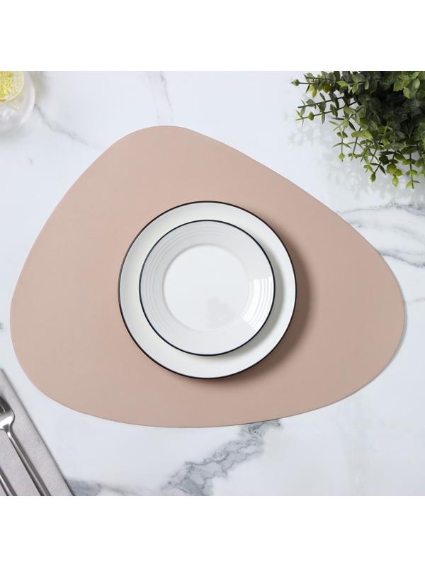 Салфетка сервировочная на стол «Тэм», 45×35 см, цвет персиковый