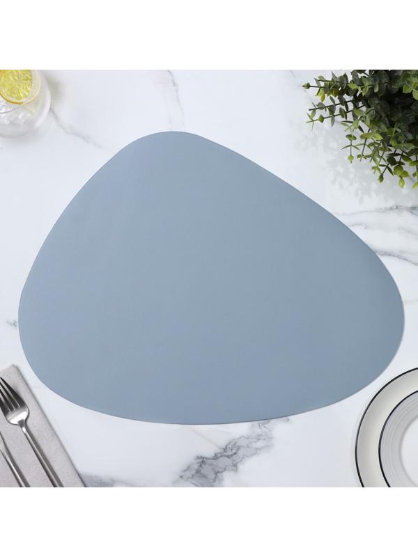 Салфетка сервировочная на стол «Тэм», 44×35,5 см, цвет голубой