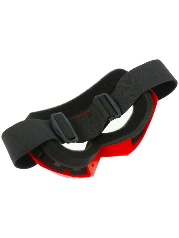 Очки-маска для езды на мототехнике, стекло золотой хром, цвет красный, ОМ-13