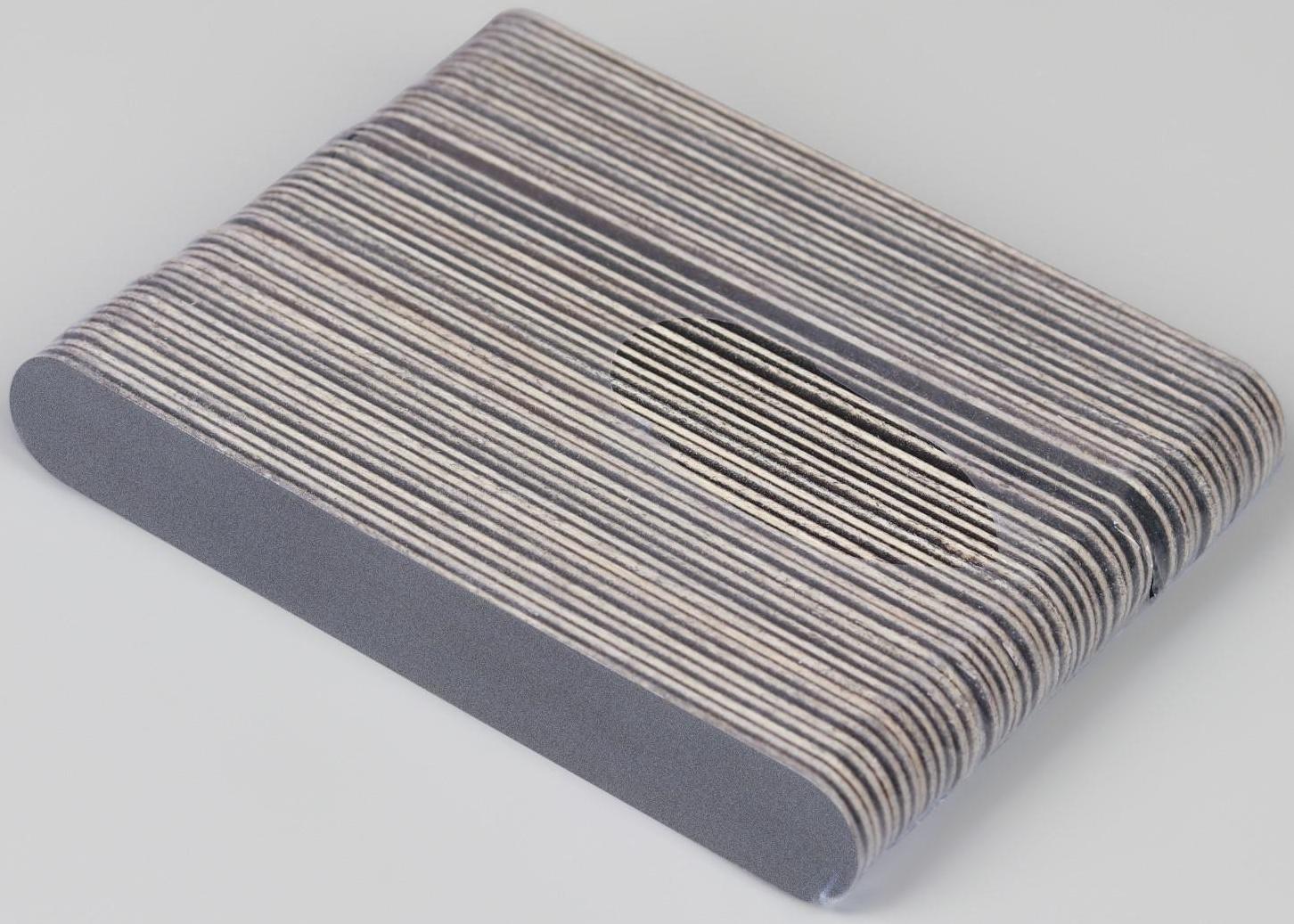 Пилка-наждак «Классика», на деревянной основе, абразивность 240, 10 см, фасовка 50 шт, цвет чёрный