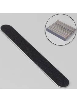 Пилка-наждак «Классика», на деревянной основе, абразивность 240, 10 см, фасовка 50 шт, цвет чёрный