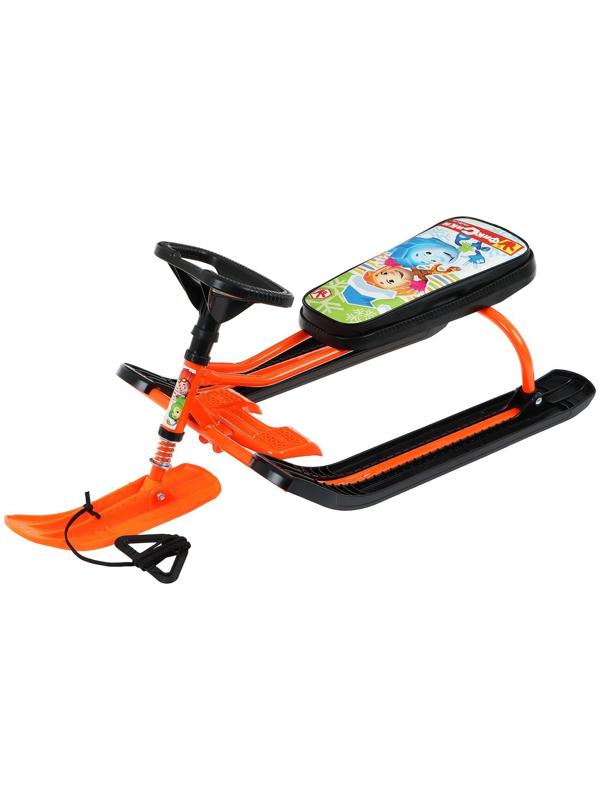 Снегокат «Тимка спорт 2 Фиксики», ТС2/Ф12, цвет оранжевый/чёрный