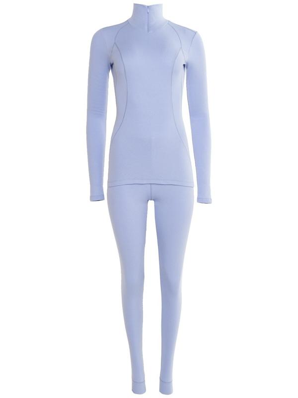 Термобельё женское (лонгслив, лосины) MINAKU цвет голубой, р-р 50
