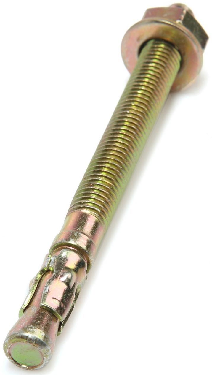 Анкер ТУНДРА krep, клиновой, желтый цинк, 10х120 мм