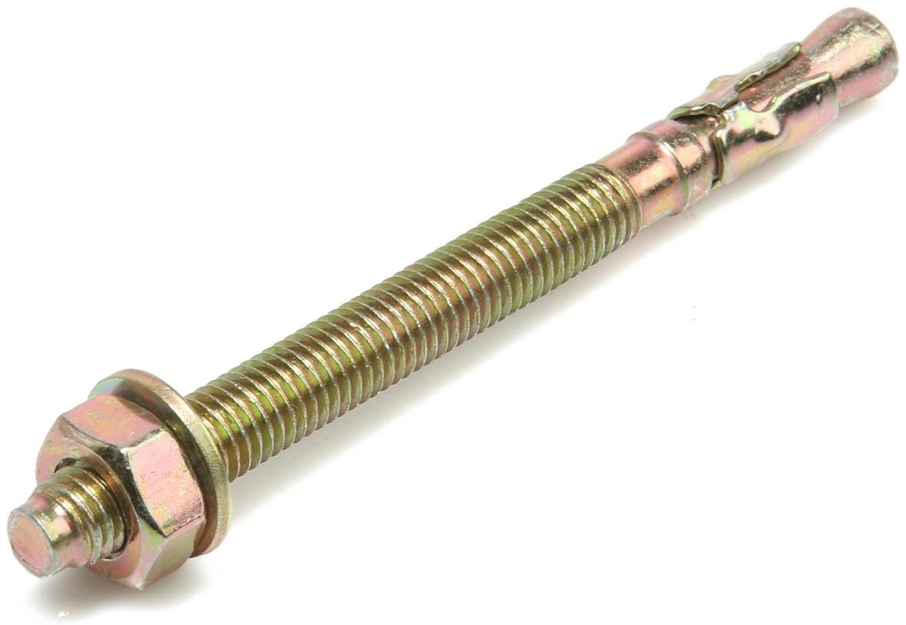 Анкер ТУНДРА krep, клиновой, желтый цинк, 10х120 мм