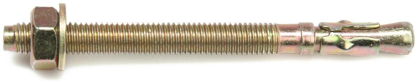 Анкер ТУНДРА krep, клиновой, желтый цинк, 10х120 мм