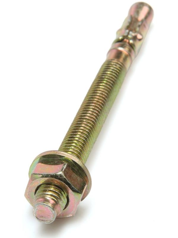 Анкер ТУНДРА krep, клиновой, желтый цинк, 10х120 мм